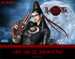 Bayonetta - Читатели журнала Maxim выберут героиню боевика Bayonetta