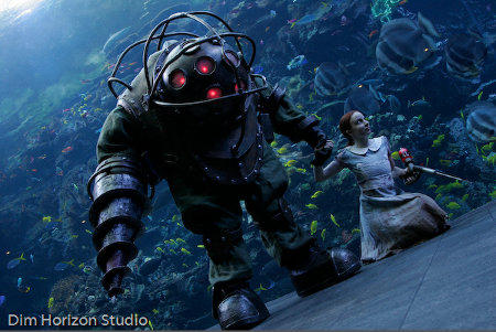 BioShock 2 - Косплей в аквариуме