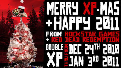 Merry XP-Mas & Happy New Year: Red Dead Redemption Double XP til 2011